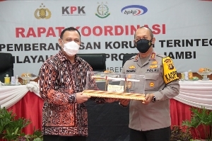 KPK Bersama Polda Jambi, Kajati dan BPKP Gelar Rapat Koordinasi 