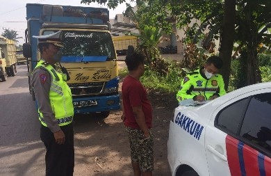 Ditlantas Polda Jambi Lakukan Patroli dan Penindakkan  Truk Batubara