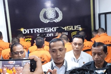 Ditreskrimsus Polda Jambi Tangkap 14 Pelaku Ilegal Driling 