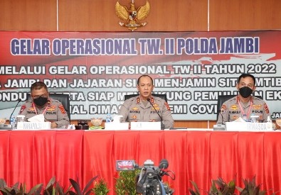 Polda Jambi Menggelar Operasional Triwulan II Tahun 2022 