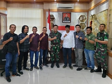 Danrem 042/Gapu Terima Silaturahmi SMSI Provinsi Jambi