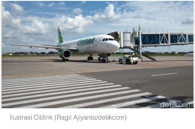 Pesawat Citilink Mendarat darurat, Pilot meninggal dunia