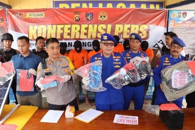 Satpolairud Polres Tanjung Jabung Timur Amankan Pelaku Perompakan