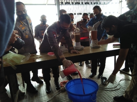 Direktorat Reserse Narkoba Polda Jambi Musnahkan BB Shabu 44,70 Kg dan Extacy 4,946 Butir