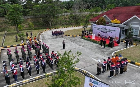 Pastikan Mudik Tenang Dan Menyenangkan, Hutama Karya Gelar Apel Siaga Serentak