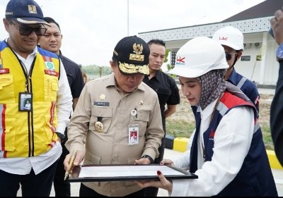 Gubernur Al Haris Tinjau Progres Jalan Tol Pijoan - Sebapo - Bayung Lencir