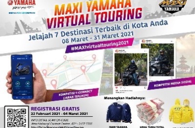 Maxi Yamaha Virtual Touring 2021, Sensasi Touring Jelajahi Destinasi