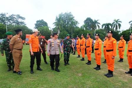 Kapolda Jambi Pimpin  Apel Kesiapsiagaan Hadapi Bencana