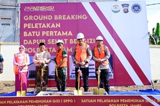 Wakili Kepala Daerah se-Provinsi Jambi, Maulana Hadiri Ground Breaking SPPG dan Pembangunan Dapur Sehat Bergizi
