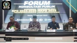 Wakil Ketua III DPRD Kota Jambi Menghadiri Kegiatan RDP dan RKPD Tahun 2024-2026