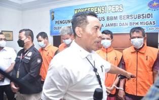 Ditreskrimsus Polda Jambi Bersama BPH Migas Ungkap Kasus Penyalahgunaan BBM Subsidi