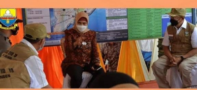 Pj Gubernur Jambi Tinjau Pos Pelayanan dan Penyekatan di Tanjab Barat